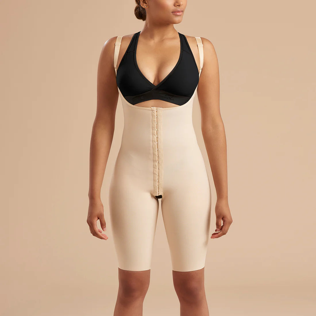 High-Back Mid-Thigh Compression Bodysuit