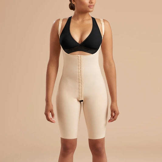 High-Back Mid-Thigh Compression Bodysuit